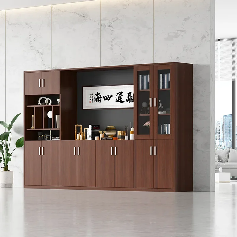 خزانة ملفات مكتب بوس ممتازة، خزانة كتب، خزانة خلفية، خزانة ملفات بيانات خشبية، خزانة عرض الملفات #3