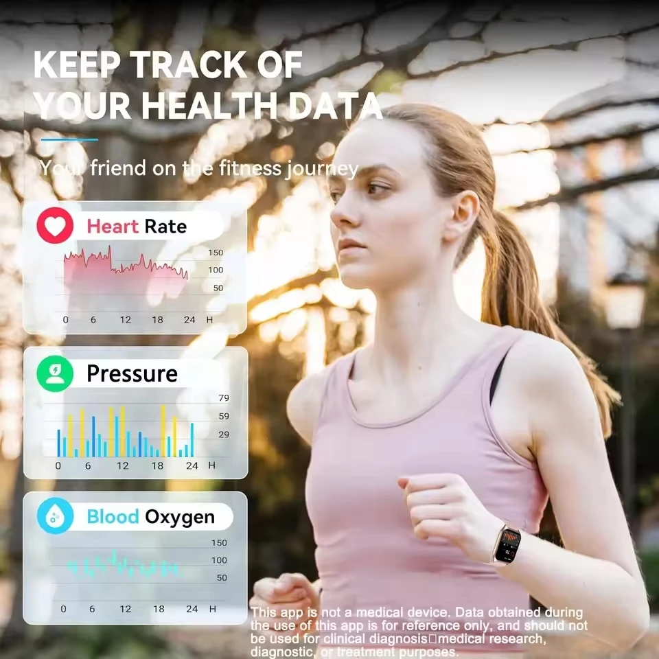 2026 New Smart Watch 2.01" HD Display Bluetooth Call Blood Oxygen Heart Rate Monitor Fitness Gift for Men Women image 4