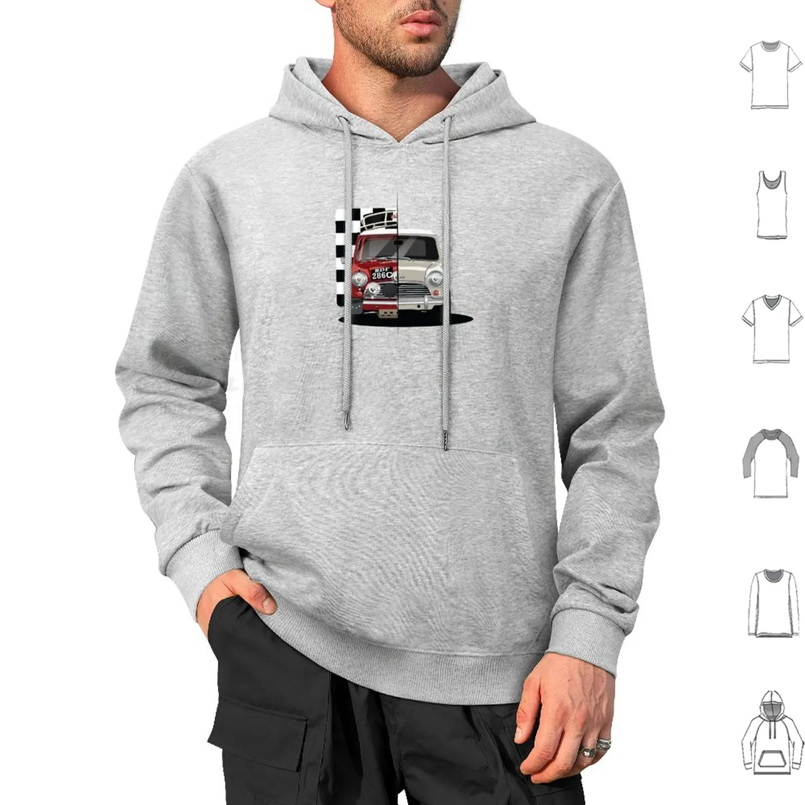 Mini Rallycar Hoodie cotton Long Sleeve Rally Mini Rallycar Classic Dirt Racecar Cooper Works Austin Monte Carlo Bean