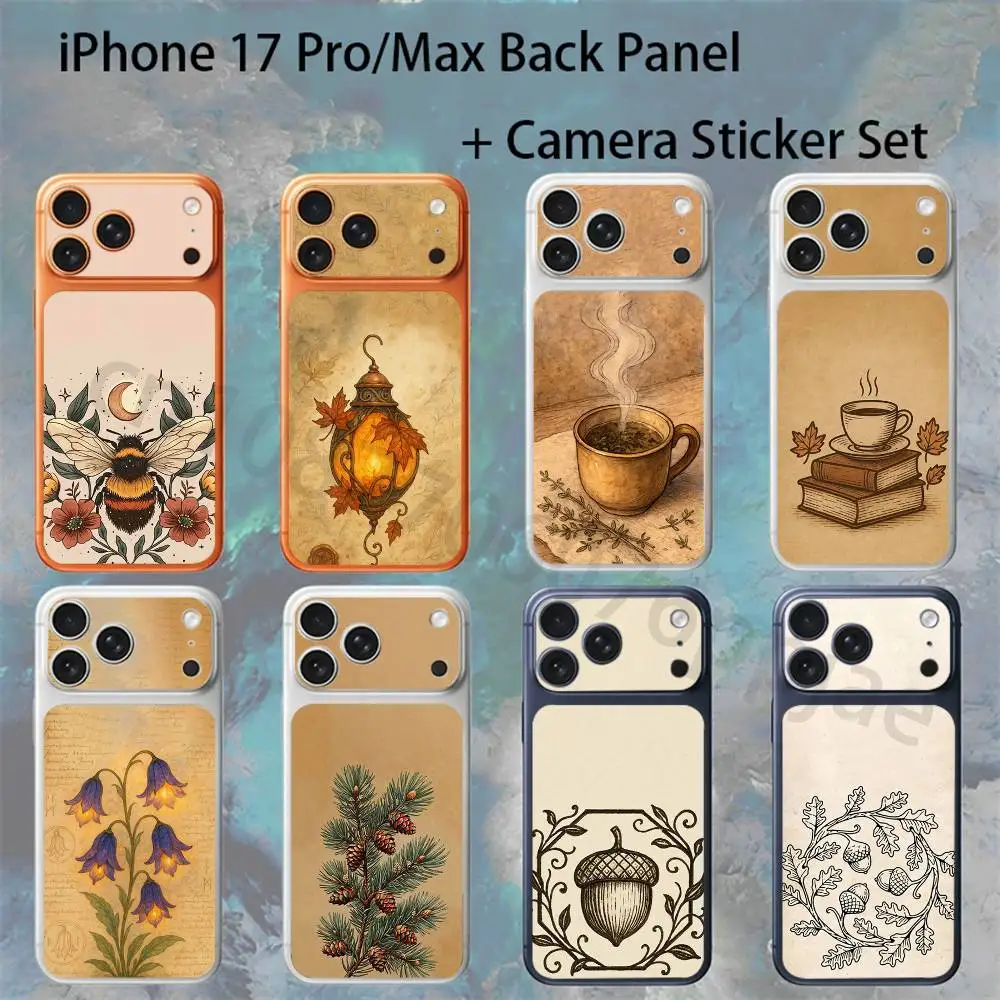 

I-illustration For iPhone 17 pro Max/17 pro Full Cover Decal Skin Wrap Colorful Rear Protective Sticker Film