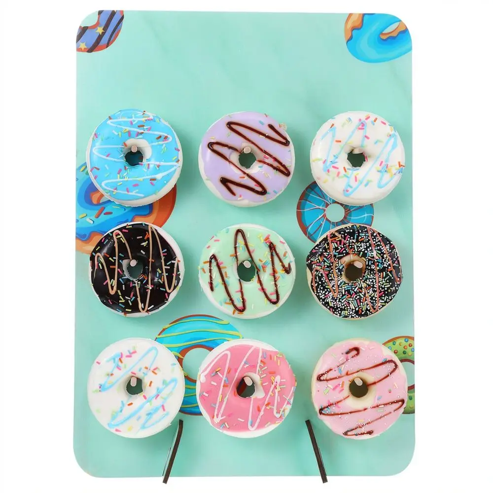 Rustic Wood Donut Stand Dessert Holder Display For Wedding Party Birthday Event Table Decoration Food Rack