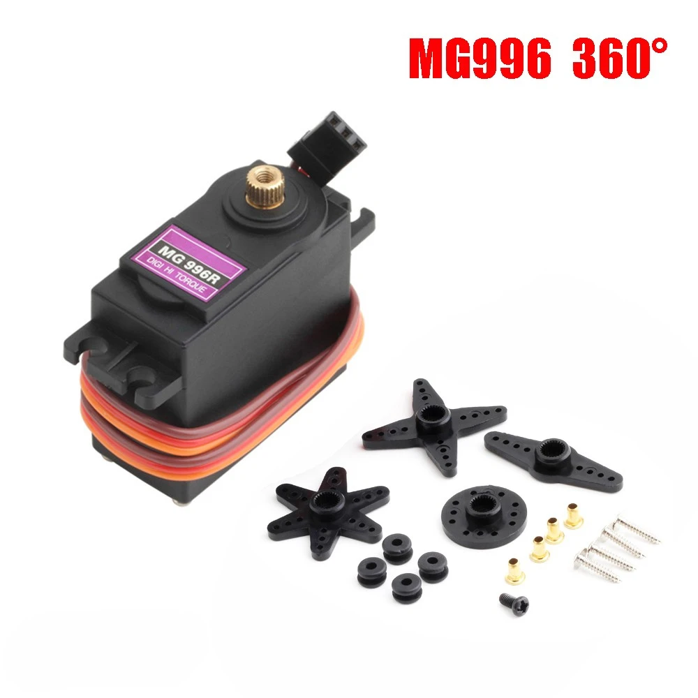 1/4 Stuks Mg995 Mg996r Micro Servo Digitaal Alle Metalen Versnelling 180 ° 360 ° Voor Rc Smart Auto Model Helikopter Boot Vliegtuig Spelen Speelgoed Robot