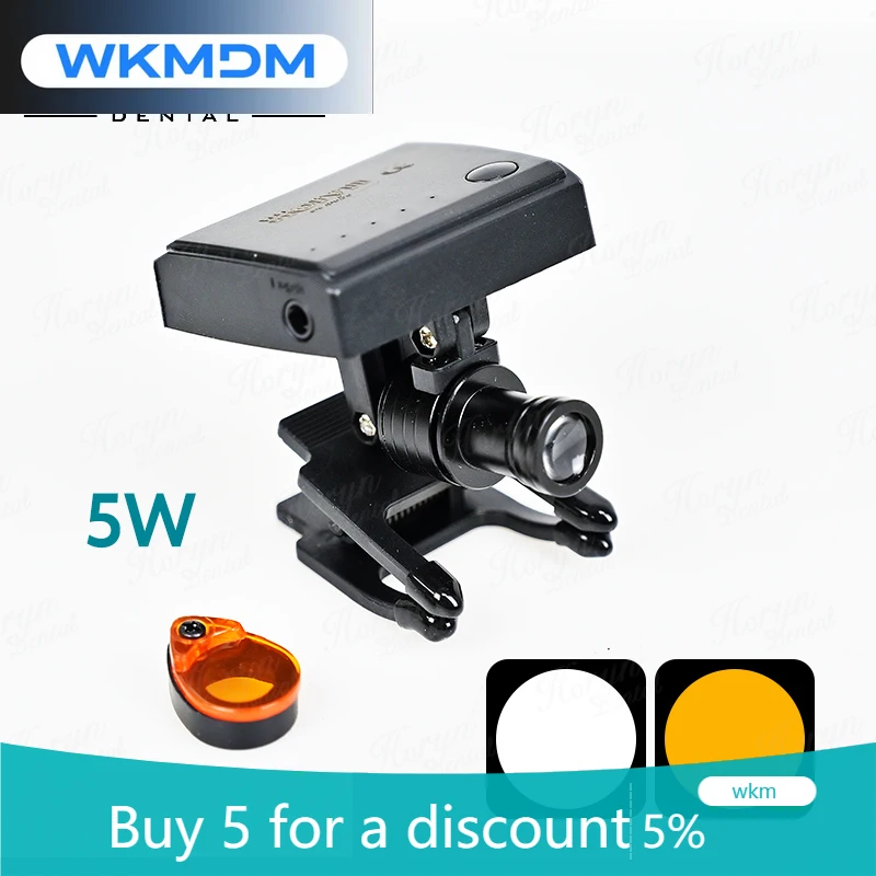 Rechargeable Portable Magnifier Light Headlamp den tal 5W Wireless Led Headlight
