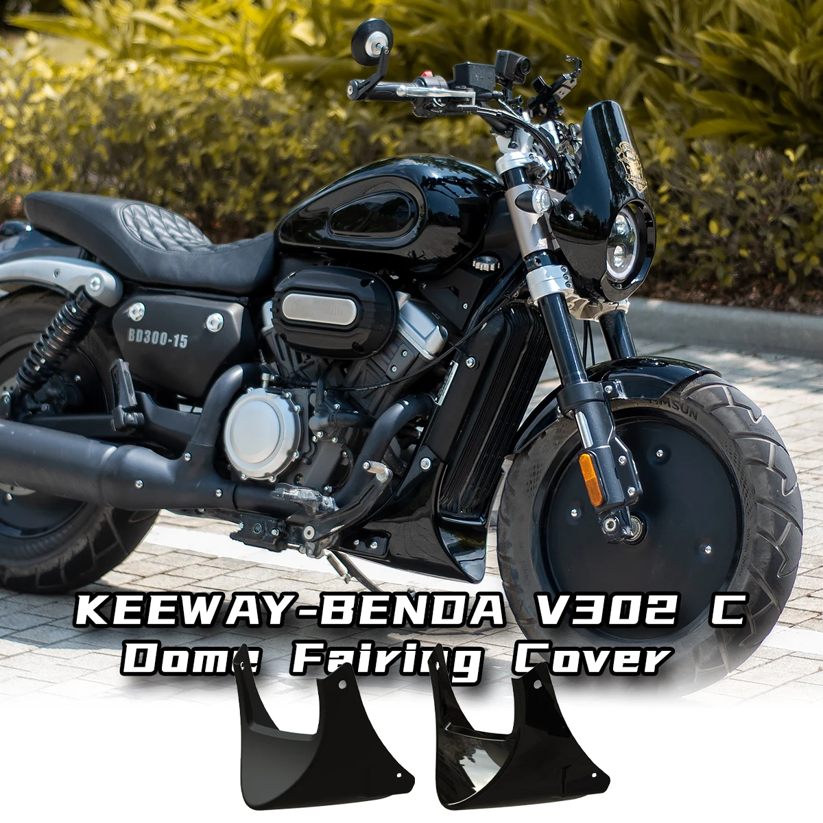 Customized For KEEWAY-BENDA V302 C Motorcycle Bottom Dome Fairing Cover ABS Material