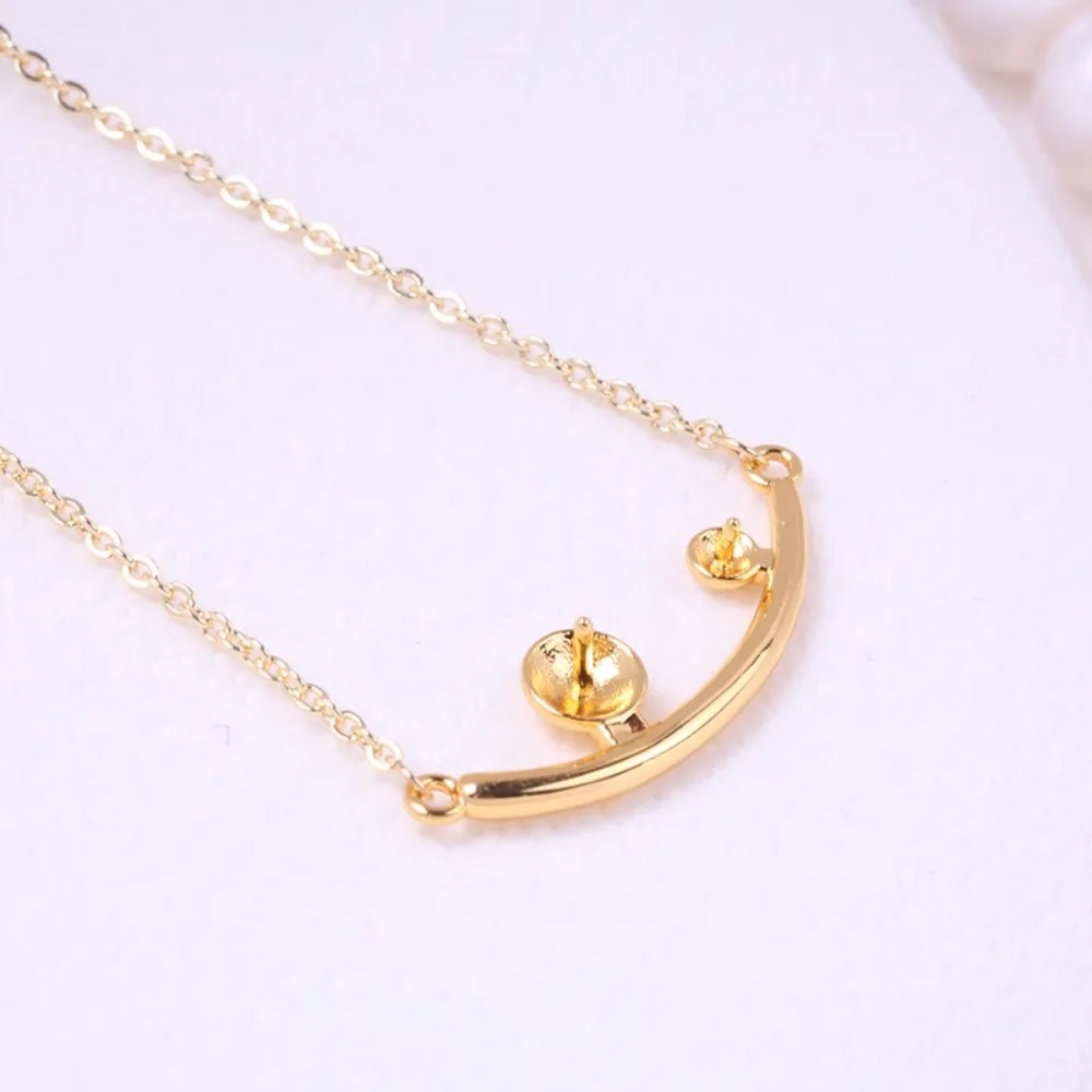 

5pcs Pendant Clasp Bail Connector Copper Plated 18K Gold Pendant Settings Jewelry Findings Parts Fittings Connection Accessories