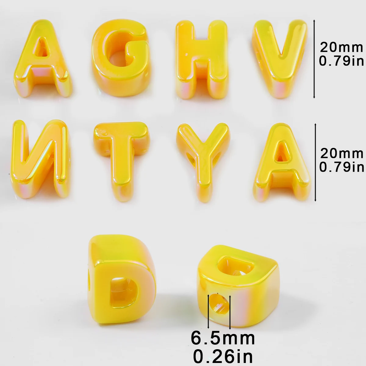 Willekeurige Kleurrijke 5/10/15 Stuks 26 Letters Acryl Spacer Losse Kralen Voor Sieraden Maken Armbanden Telefoon ketting DIY Accessoires