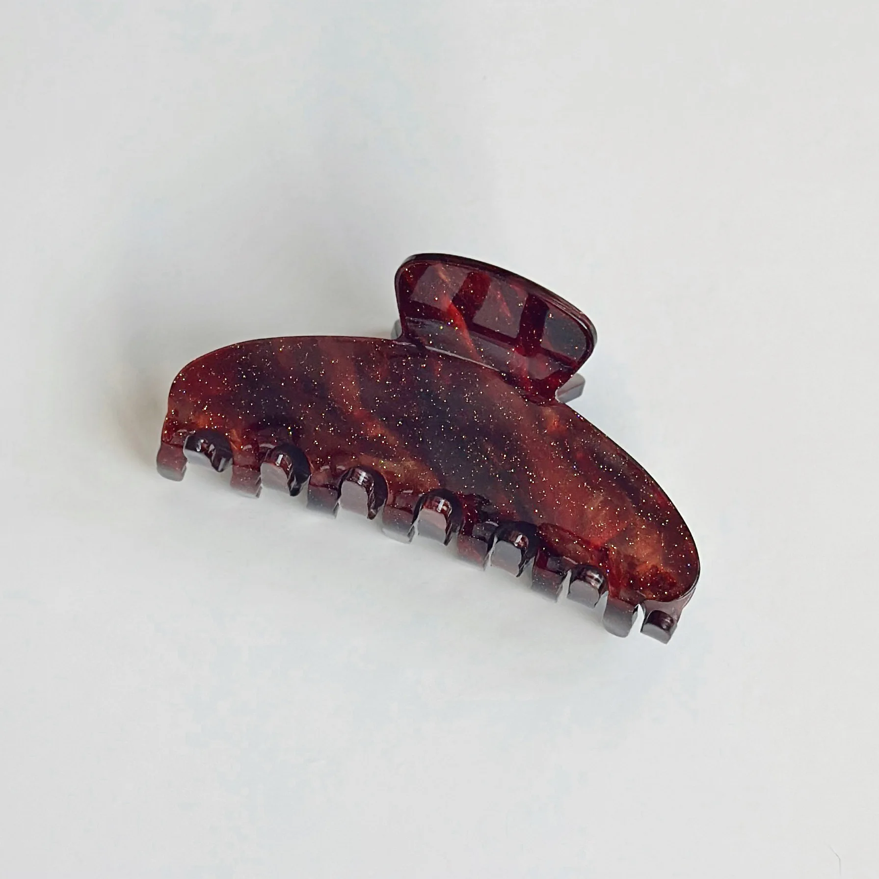 НОВЫЙ осенне-зимний коричневый коготь для волос «Звездное небо» 10 см, большие ацетатные заколки для волос, модные заколки для волос для женщин и девочек, аксессуары для волос