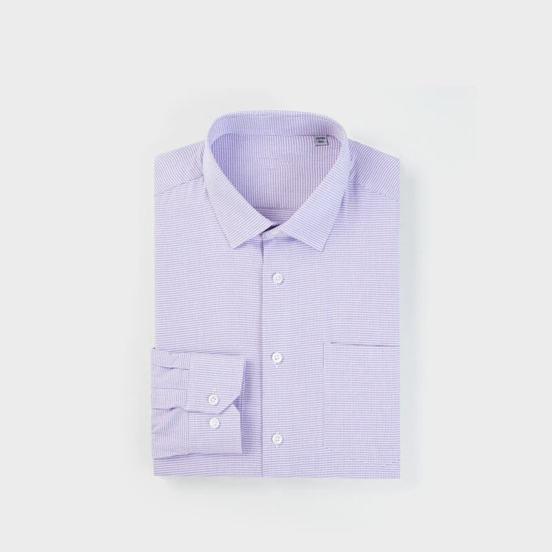 

Comfortable Long Sleeve Men's Shirt Spring 2024 Fashionable Floral Patterned Brushed Versatile Neck Standard Fit Youthful