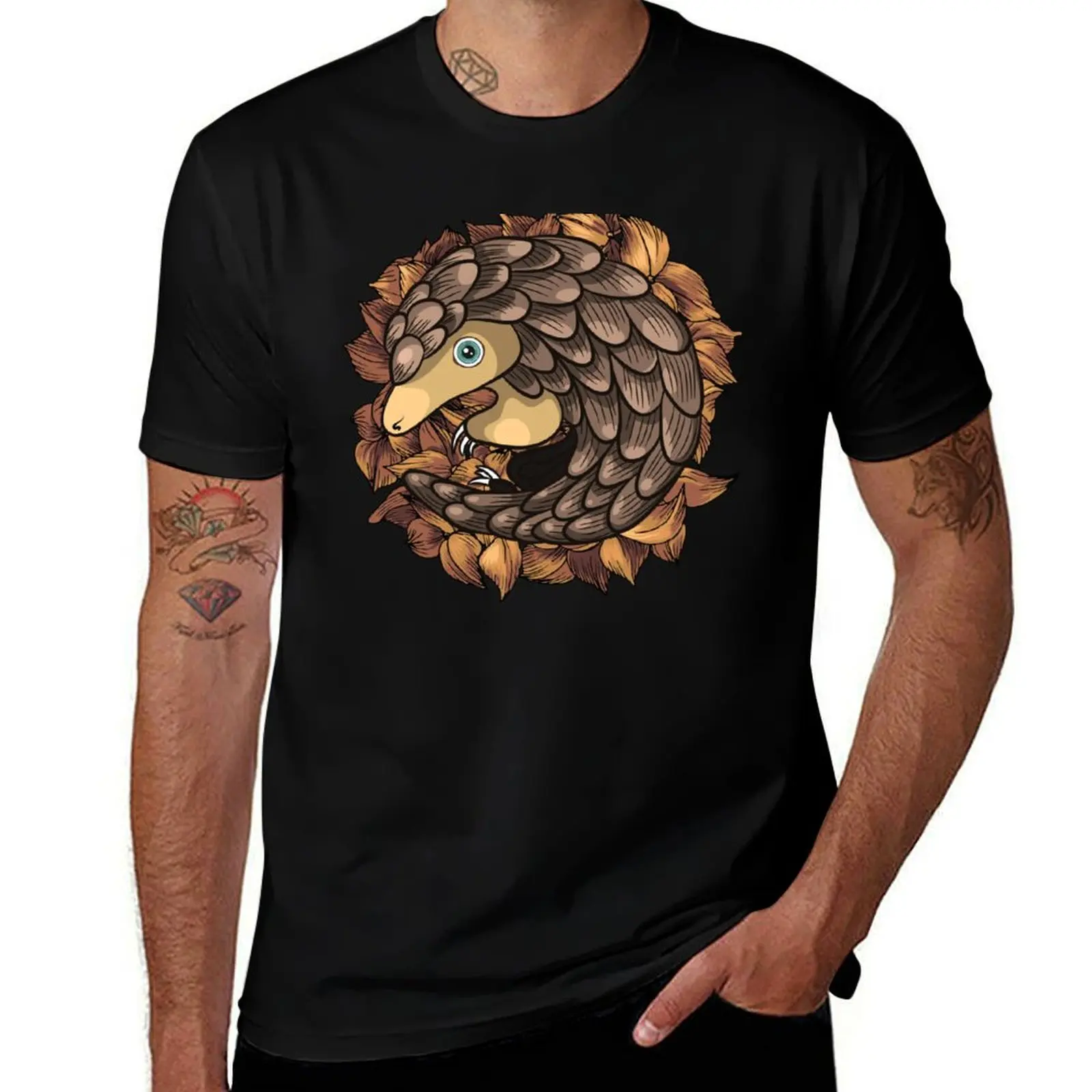 Save Pangolin Vector T-Shirt Independence Day Short Sleeve T-Shirt