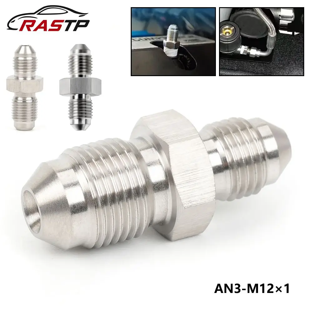

RASTP-Stainless Steel Double Headed Thread Conversion Joint AN3-M10X1 Paired Joint AN3-M12X1 AN3-AN3 Brake Accessory RS-HR063