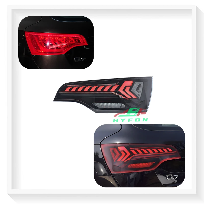

For Audi Q7 2006-2015 Upgrade Full LED Dynamic Rear Tail Lights LED Streamlight Turn Signal LED Brake Lights Plug and Play
