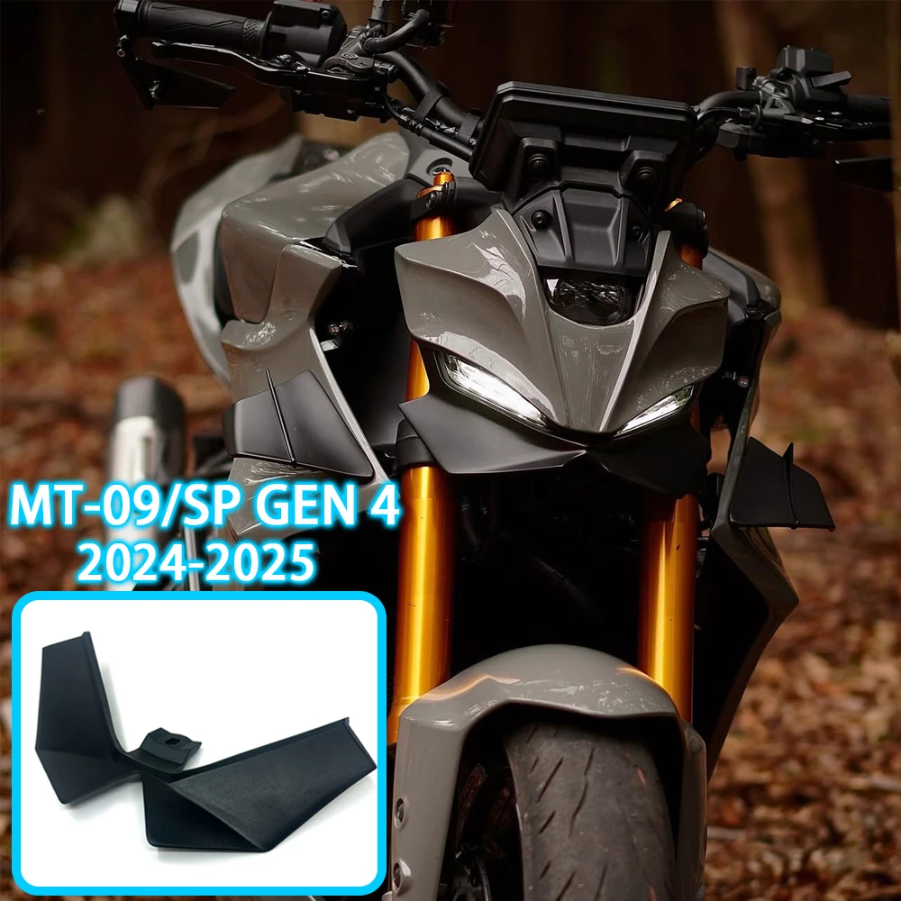

For YAMAHA MT-09/SP GP WING MT09 2024+ Motorcycle Downforce Naked Frontal Spoilers Winglet Aerodynamic Wing Front Spoiler Kit