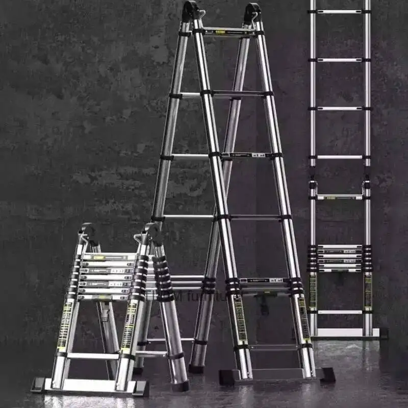 

Engineering Ladders Portable Lifting Herringbone Multifunctional Home Step Stairs Ladders Thickened Ladder Telescopic Folding