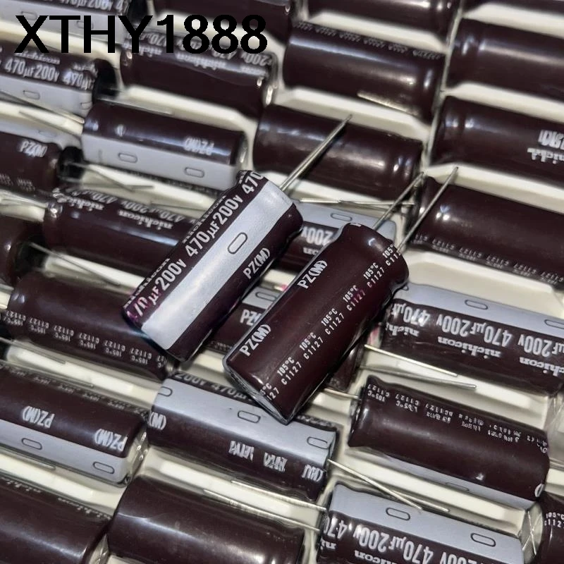 

5 шт. 470 мкФ 200 В Электролитический конденсатор 200 В 470 мкФ 18X40 PZ 105 градусов