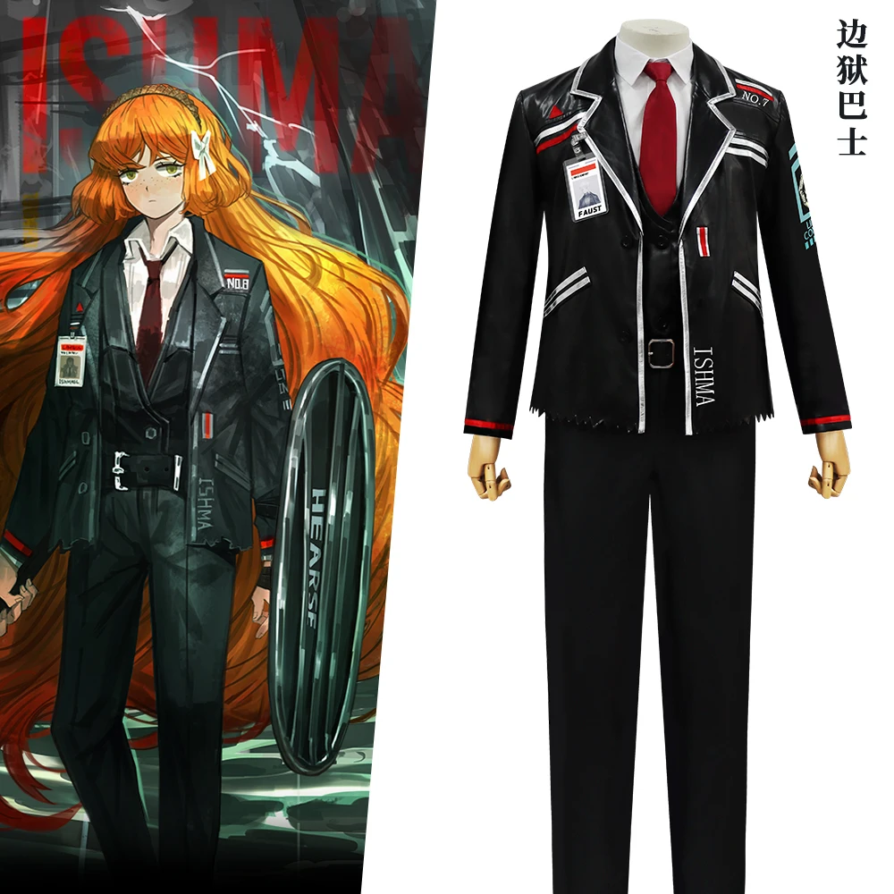

Anime Game Limbus Company Ishmael Cosplay Costume{Dream ZS}Coat Pants Set Wig Women Men Halloween Carnival Party Roleplay