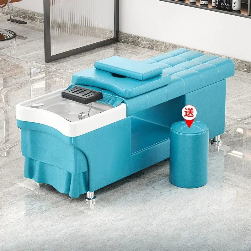 

Minimalism Water Circulation Shampoo Hairdressing Stable Chairs Professional Luxury Barber Shop Shower Chairs Sillas Furniture