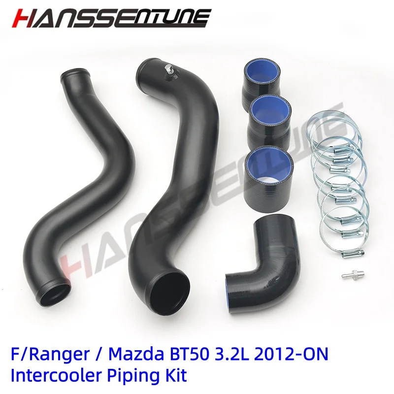 HANSSENTUNE  Aluminium  Turbo Intercooler Piping Pipe Fit For Ford Ranger T6/ BT-50 3.2L TDCi 12-ON