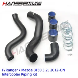 HANSSENTUNE Aluminium Turbo Intercooler Piping Pipe Fit For Ford Ranger T6/ BT-50 3.2L TDCi 12-ON