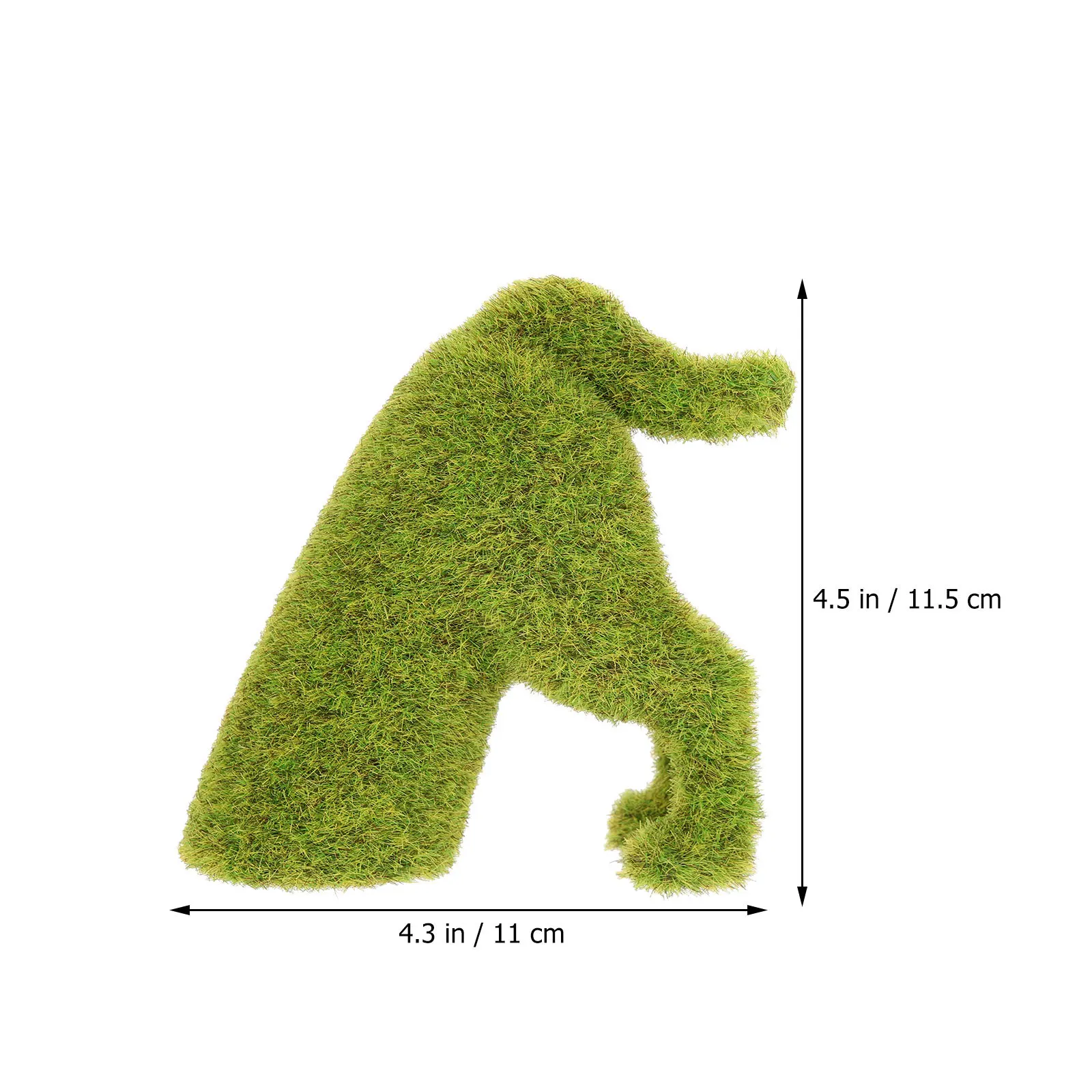 

Flocking Puppy Sculpture Garden Dog Ornament Simple Generous Design Perfect for Living Room Park Kindergarten Dog Figurine