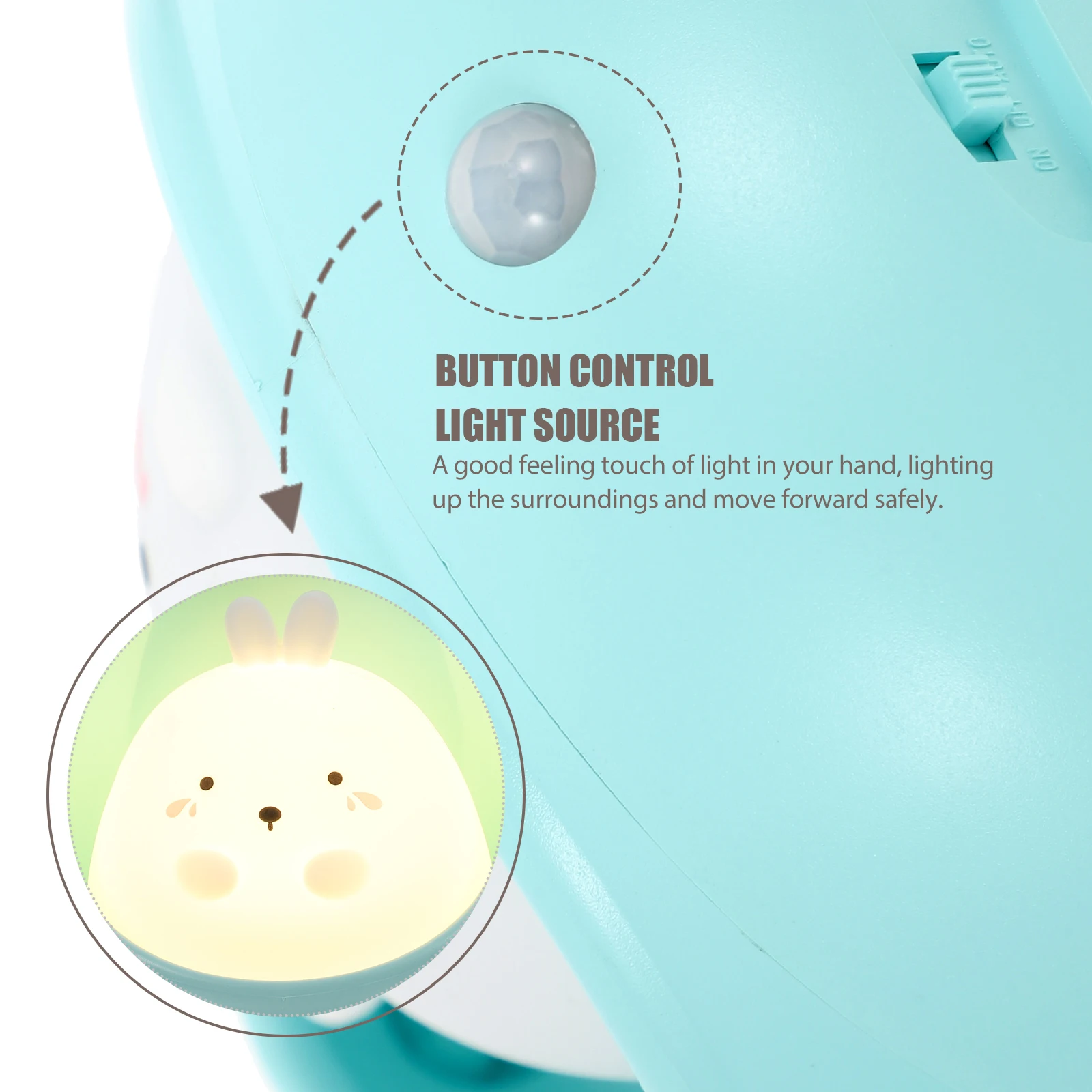 

Ночник с кроликом, многофункциональная настольная лампа с зарядкой через USB, датчик тела, светильник для гардероба, домашний декор, детская спальня, маленький размер, теплый