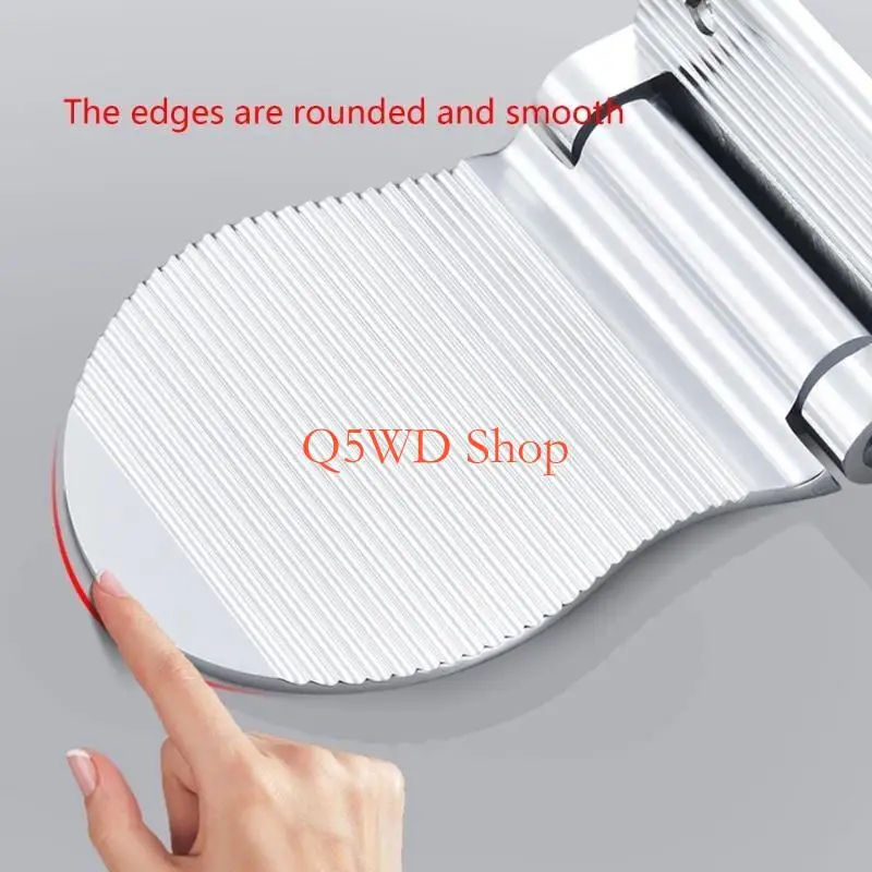 

Q5WD Adjustable Shower Footrest Bathroom Footstoll Metal for Backache Sufferers Elder