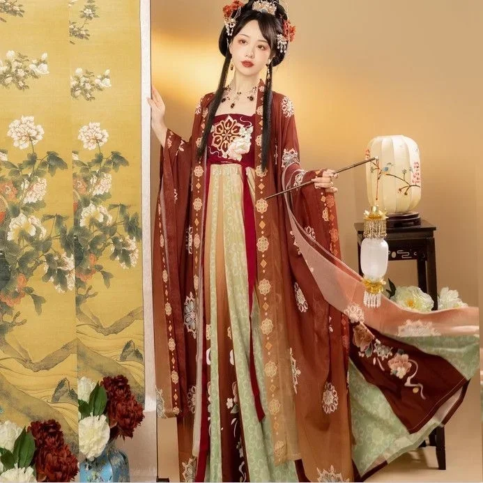 Dinastia Tang Hanfu Vestido Cosplay Roupas Tradicionais Chinesas Vestido de Fada Antigo Traje Cosplay Vestido Hanfu