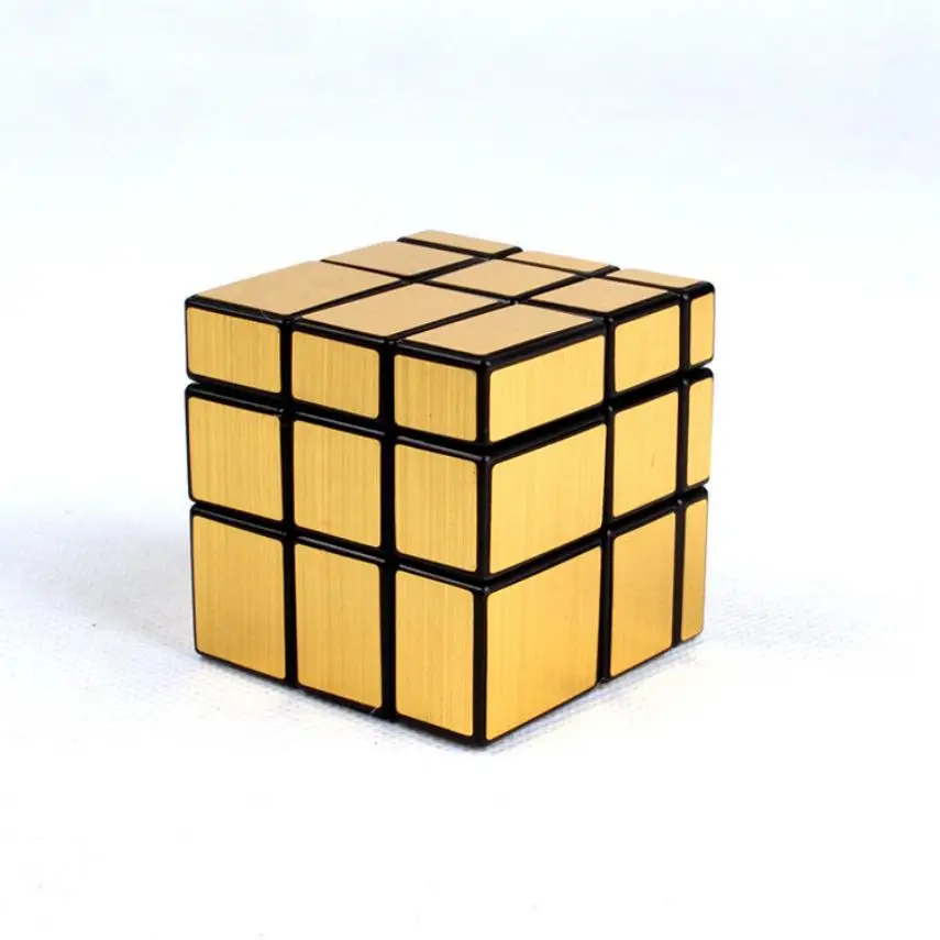 تشى يي 2x2x2 3x3x3 ماجيك مرآة مكعب الذهب الفضة المهنية مكعبات السرعة الألغاز مكعب السرعة ألعاب تعليمية للأطفال هدايا
