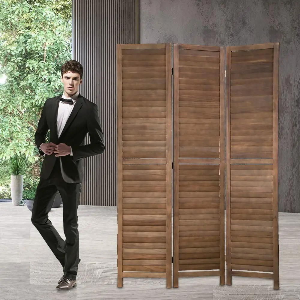 Room Dividers and Folding Privacy Screens, 3 Panel 69 Inch Tall Portable Room Seperating Divider, Handwork Solid, Customized