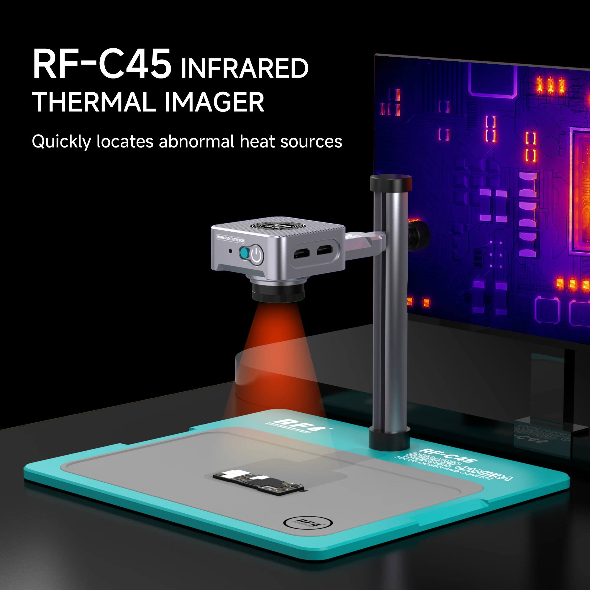 RF4-C45 Intelligent Thermal Imager  Seamlessly Integrates With All Microscope Cameras For High-precision Thermal Imaging