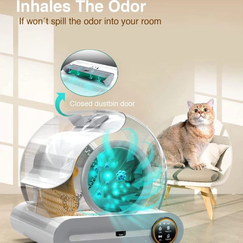 Automatic Smart Cat Litter Box Self Cleaning Fully Enclosed Large Cat Toilet Litter  ( No Taxes in Eu)