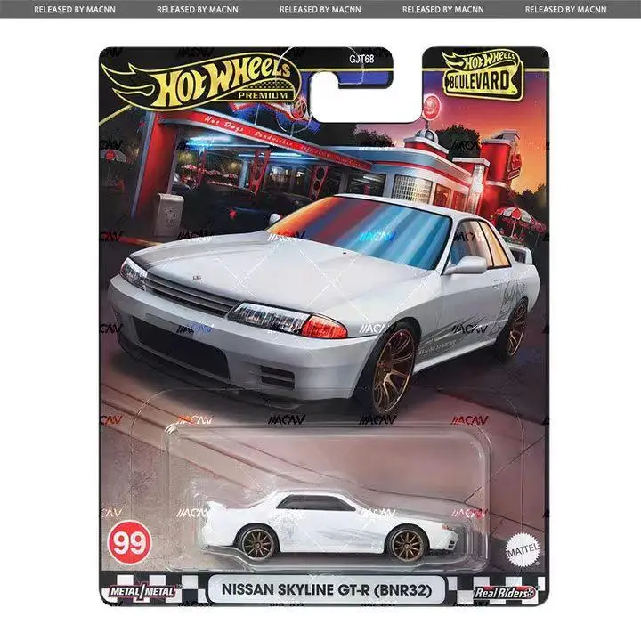 

GJT68-99-HRT74 HOT WHEELS 1:64 Nissan Skyline GT-R (BNR32) Коллекция литых под давлением моделей автомобилей, украшение в подарок