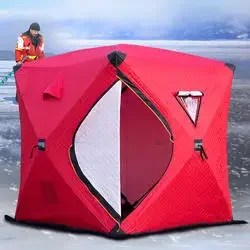 Winter Snow-proof Fishing House With Cotton Thickened Winter Fishing Tent Warm And Cold Outdoor Tent