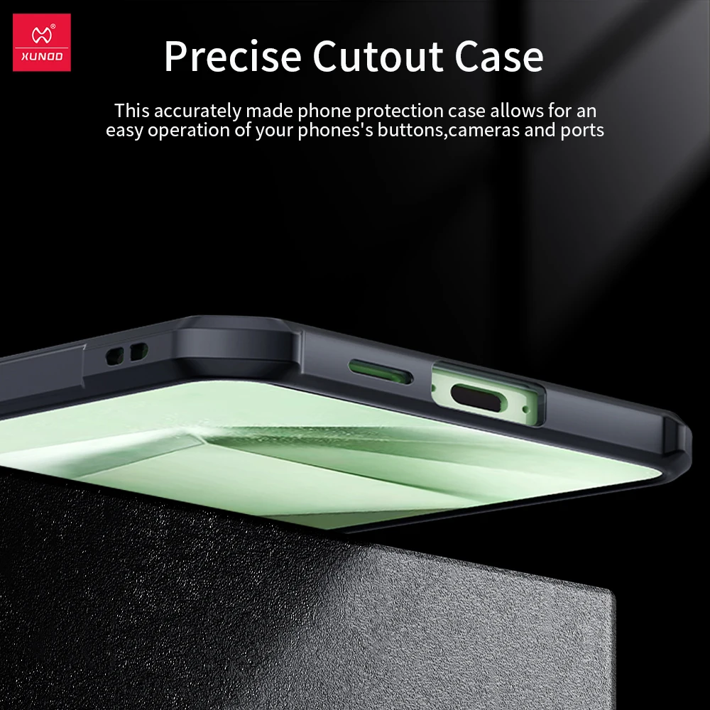 Etui Xundd do Samsung Galaxy A57 A37 A36 A56 A27 A16 5G A06 A17 A07, odporne na wstrząsy, z TPU i akrylu, przezroczysta tylna obudowa. — zdjęcie produktu 5