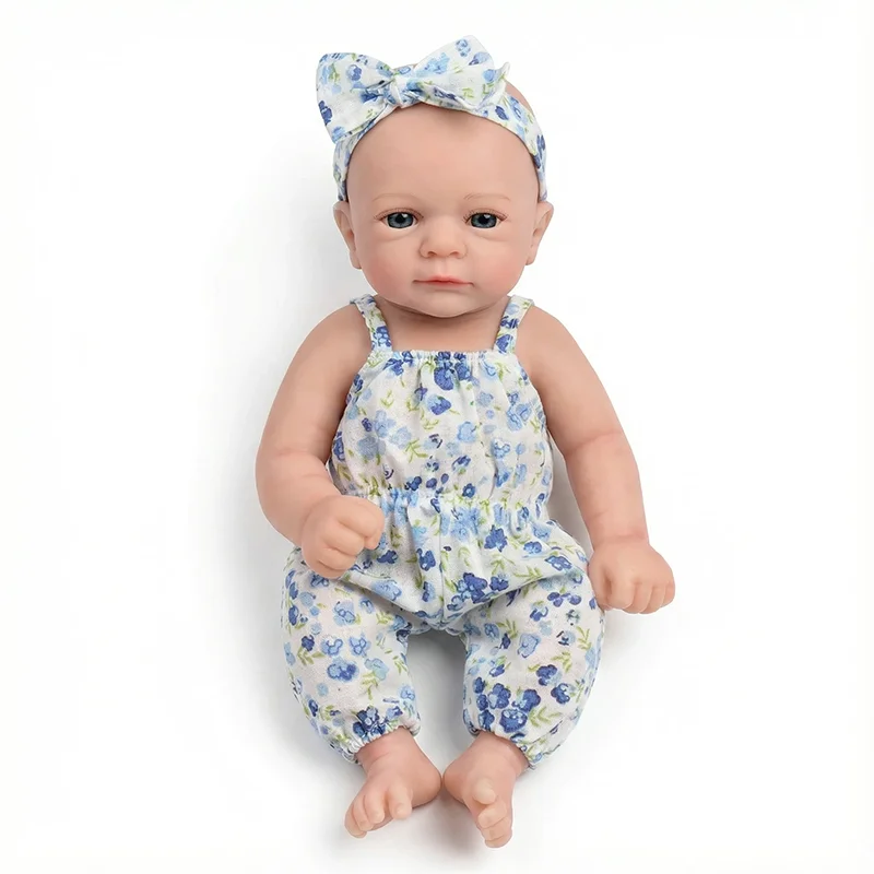 NPK 12'' Solid Super Soft Elastic Silicone Reborn Felicia with Hand Painting 3D Skin Collectible Lifelike Art Doll