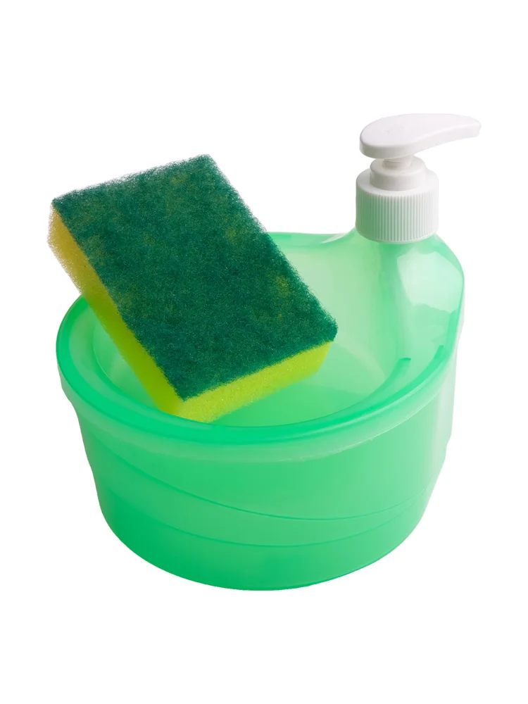 Unique Kitchen Soap Dispenser Dish Brush with Auto Sponge Holder Simplifying Cleaning High Capacity Design Widely Applicable