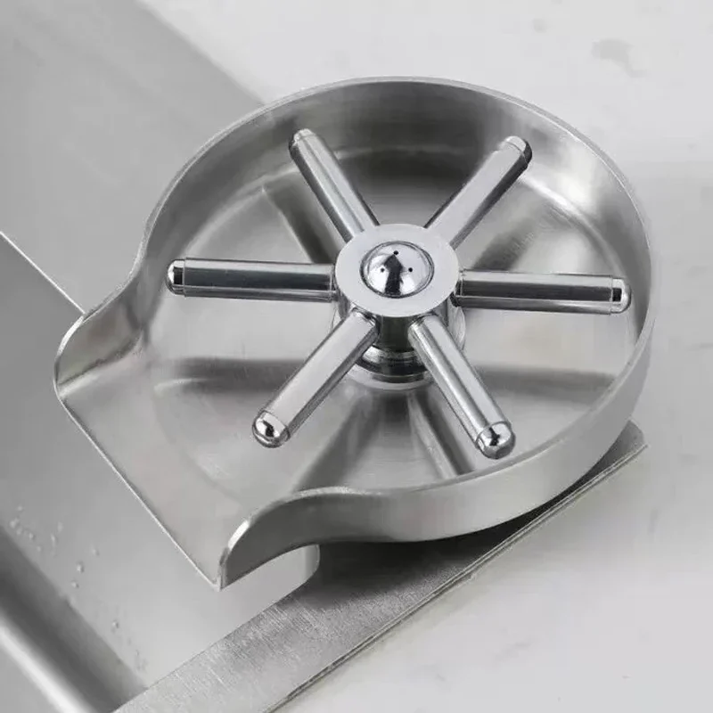 

High Pressure Glass Cup Bottle Washer Cleaner For Beer Bar Glass Rinser Stainless Steel Glass Rinser Kitchen Sink Accessories