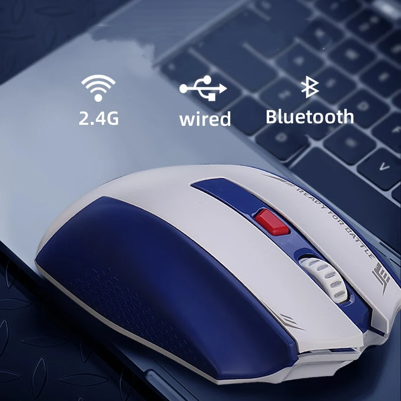 Redragon G62 Wireless Gaming Mouse 2.4G Bluetooth Wired 26,000 DPI Optical Sensor 6 Programmable Buttons Precise Registration