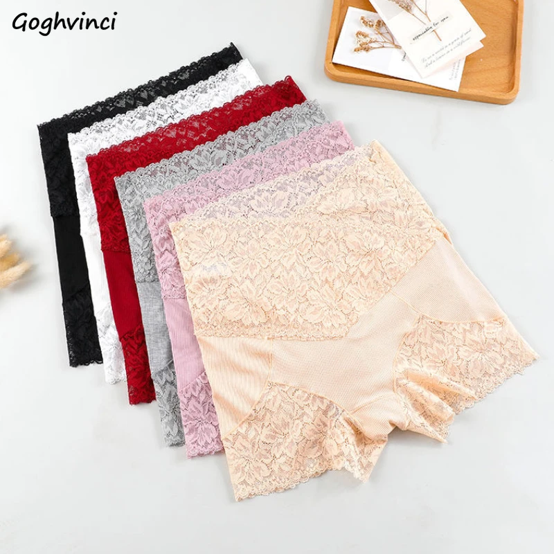 6 Colors Leggings Women Chic Lace Simple High Waist Sexy Graceful Mujer Vintage Korean Style Basics Elastic Hotsweet Feminine