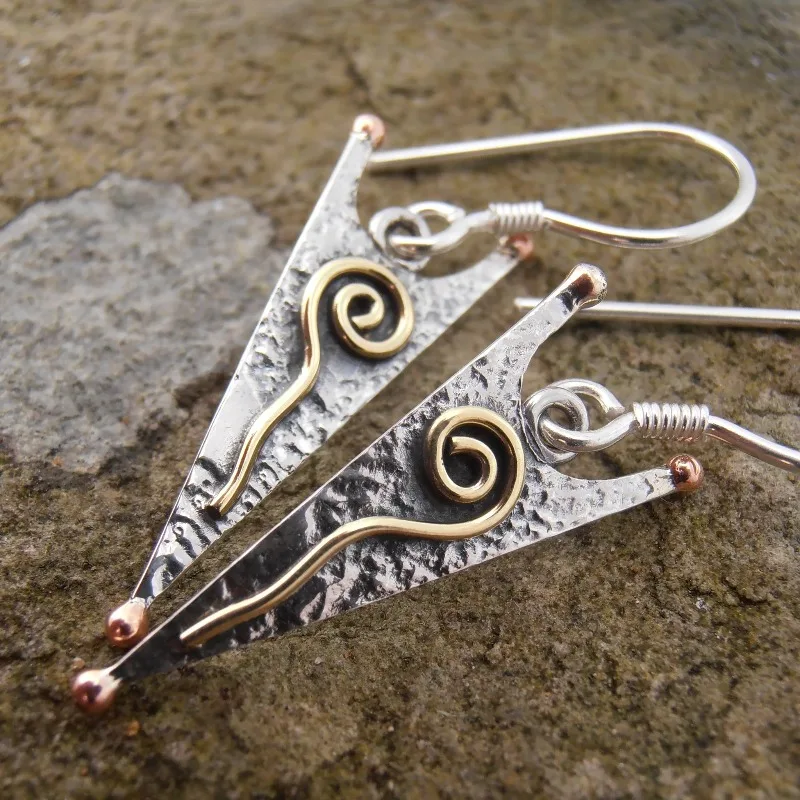 Vintage Tribal Style Pendant Earrings Vintage Texture Bohemian Ethnic Dangling Earrings Ladies' Casual Jewelry Accessory