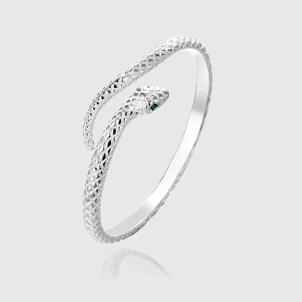 

925 Sterling Silver Snake Shape Bracelet Charm Temperament Bracelet Birthday Party Gift Beautiful Jewelry for Woman Free Shippin