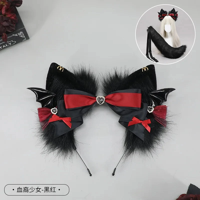 

3;c,5\h;7/CosplayHarajuku Performances Wolf Ear Headband Carnivals Plush Headpiece Party Cosplay Anime e'5,h'7\f/