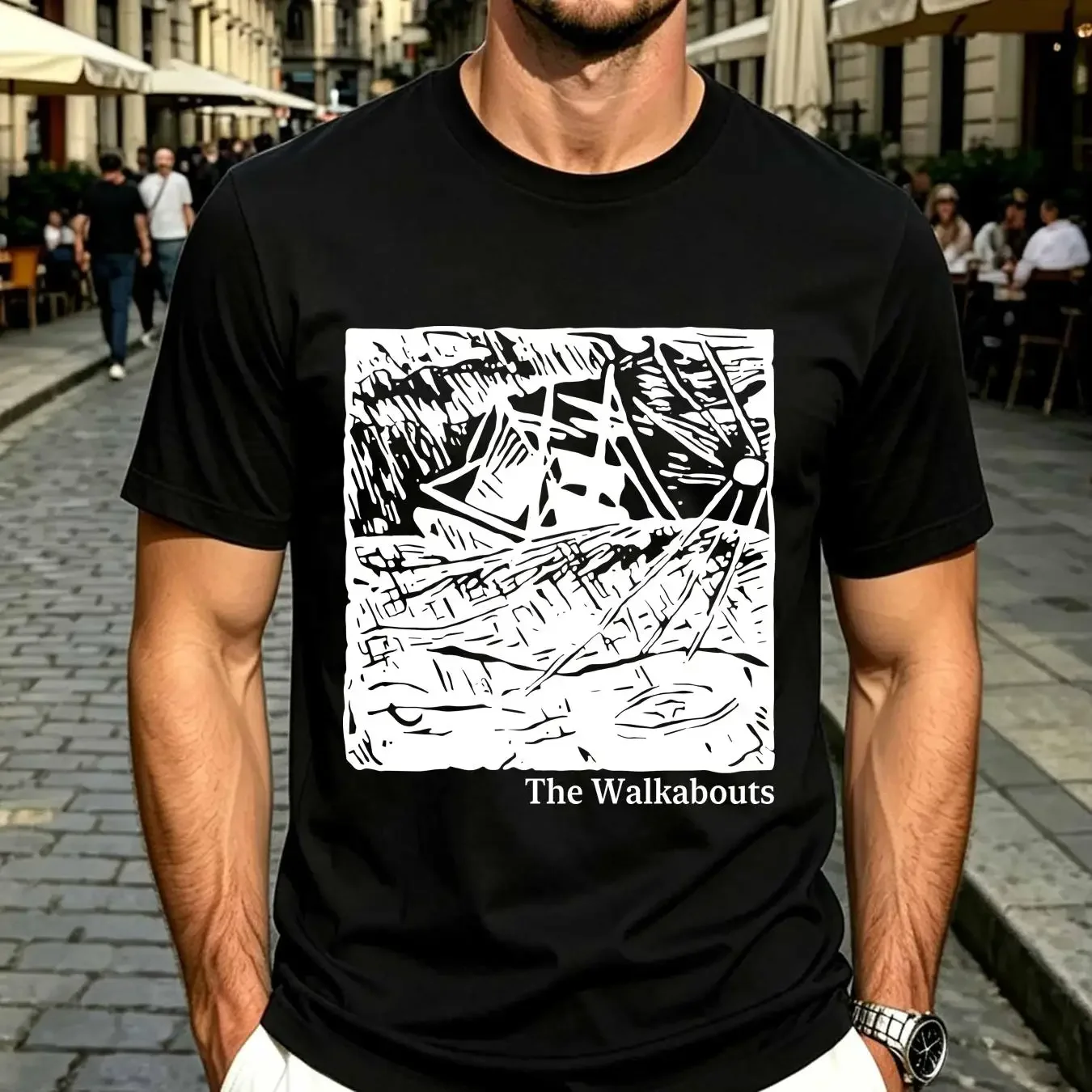 washed T Shirt THE WALKABOUTS Shimmers L EU Tour 2003 US Folk Rock LP CD Nick Cave REM long or short sleeves vintage Washed