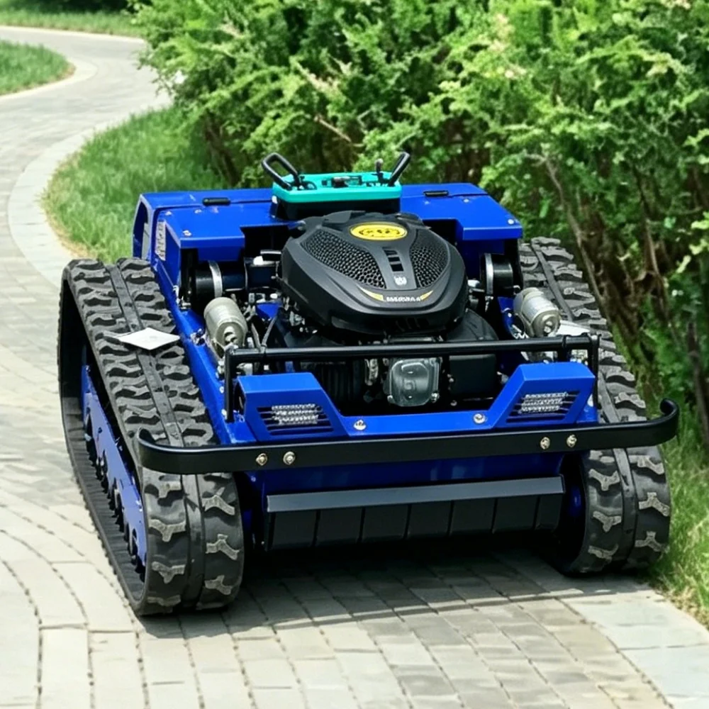 Tracked Lawn Mower Electric Lawn Mower Simple Design Automatic Remote Control Weeding Robot CE Landscape Prune - view 5