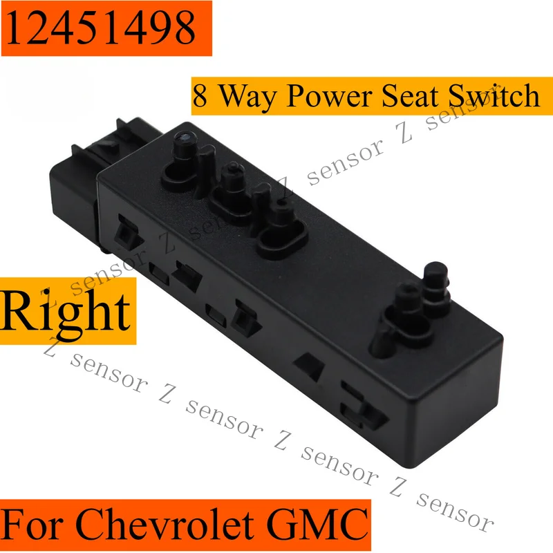 Z+ Front Right Passenger Side 8 Way Power Seat Switch 12451498 For Chevrolet GMC