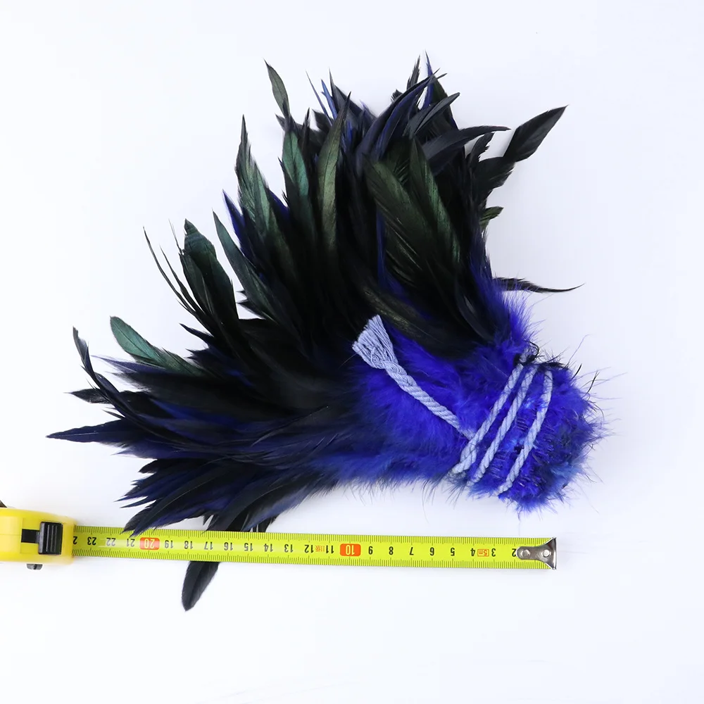 100pcs Natural Rooster Pheasant Chicken Feather Tail 14-20cm Crafts Diy Dyed Chicken Plume Jewelry Making Decoration Accessories