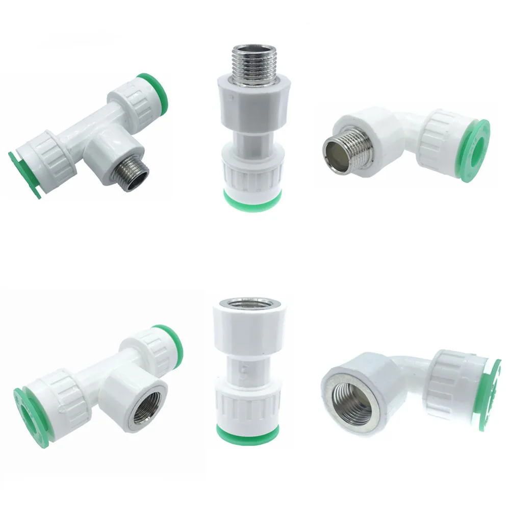 

Screw Thread Hot-melt Free Quick Connection PE PVC PPR Tap Water Pipe Plug and Play Garden Agriculture Irrigation Pipe Fittings