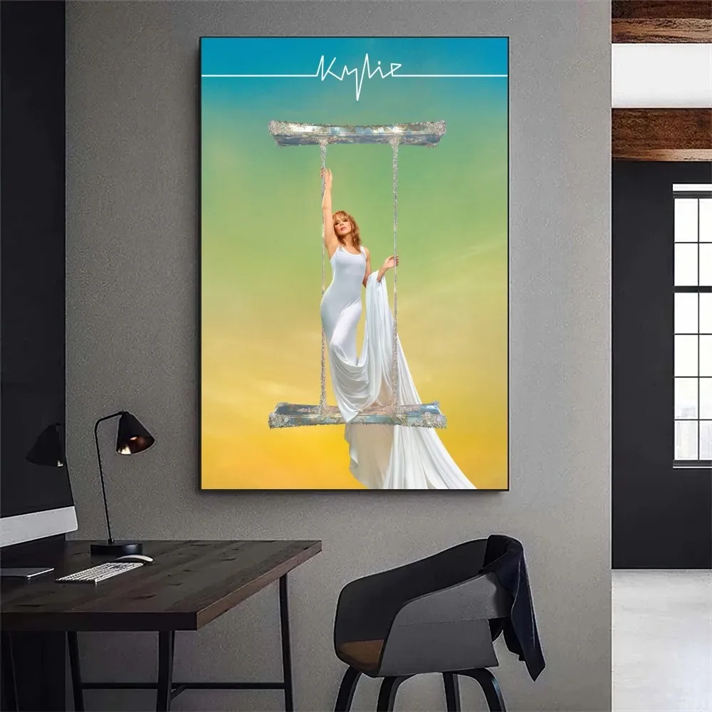 Kylie Ann Minogue OBE Tension II Poster Gallery Prints Self Adhesive Home Decor Decoration Wall Decals Living Room Sticker