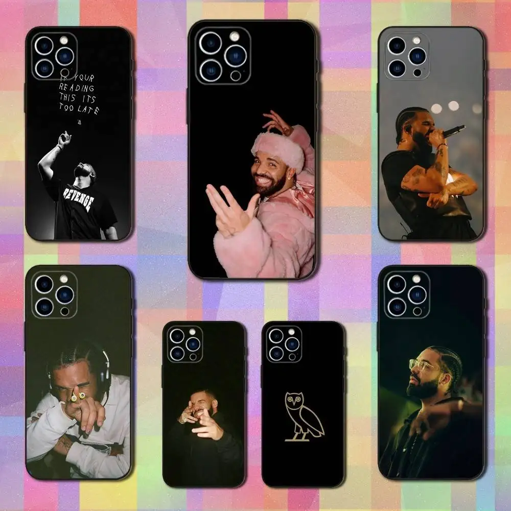 

Hot D-Drake Rapper Phone Case For iPhone 16,15,14,13,12,11 Plus,Pro Max,XS,X,XR,SE,Mini,8,7,Soft Silicone Black Cover