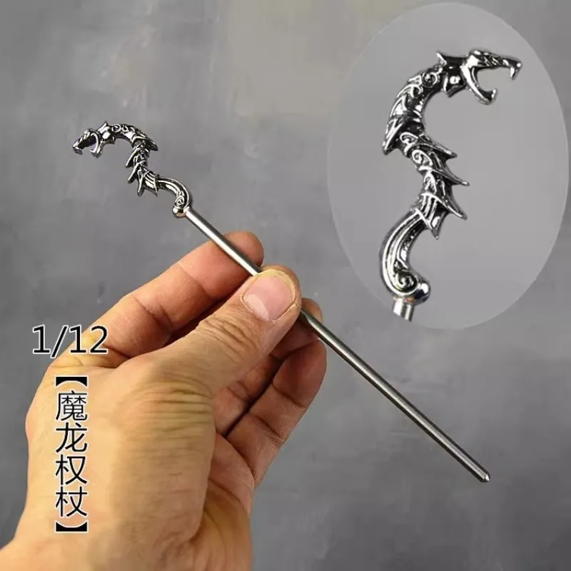 

Миниатюрный скипетр с длинной ручкой из сплава, масштаб 1/12, для фигурок 6 дюймов, аксессуар для тела фигурки.
