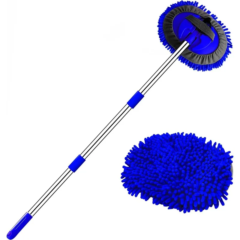 Extendable Car Wash Mop, Long Handle  Car Cleaning Brush, Car Care Product, Wash Brush Car Cleaning Tool